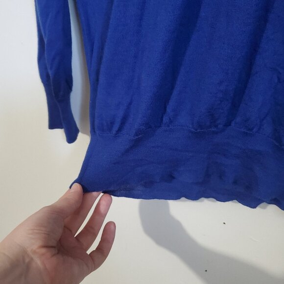 ERMENEGILDO ZEGNA Men's Small Luxe Cashmere Silk Sweater Knit Long Sleeve Polo - Picture 5 of 14